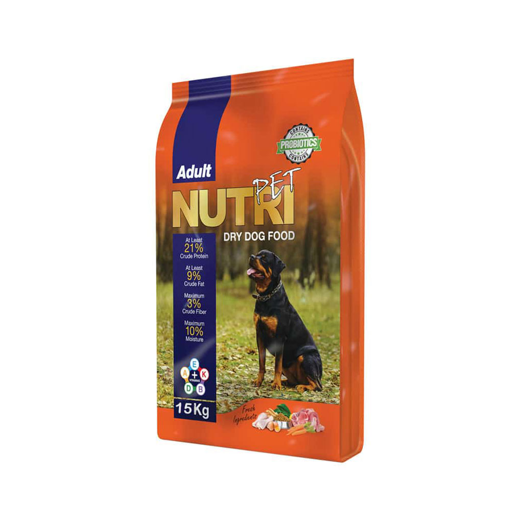 غذای خشک نوتری 21 درصد پروتئین مخصوص سگ‌های بالغ